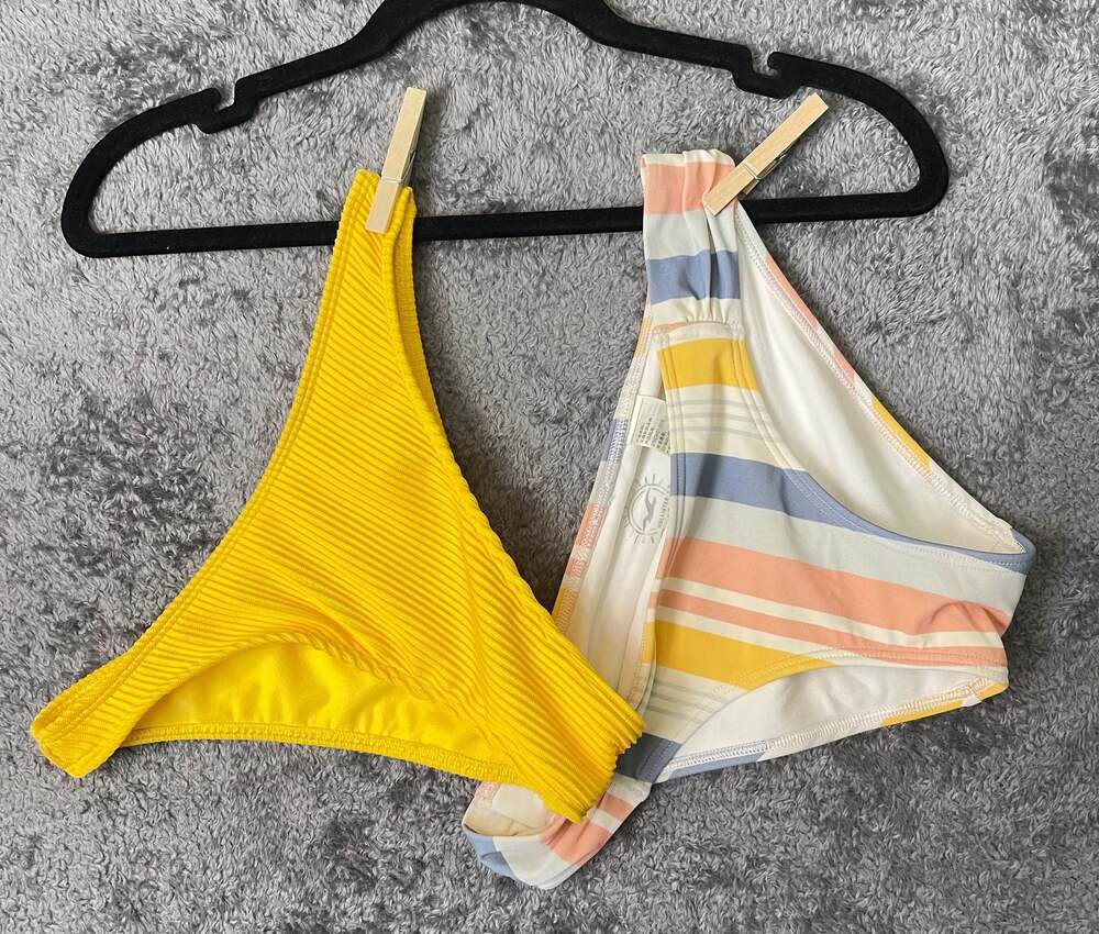 Hollister Swim Bikini Bottoms Bundle Size XS/S Striped Solid
